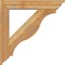 Ekena Millwork Funston Traditional Rough Sawn Bracket w/ Offset Brace, Western Red Cedar, 6"W x 30"D x 30"H BKT0604X30X30FST01RWR - alternate 4